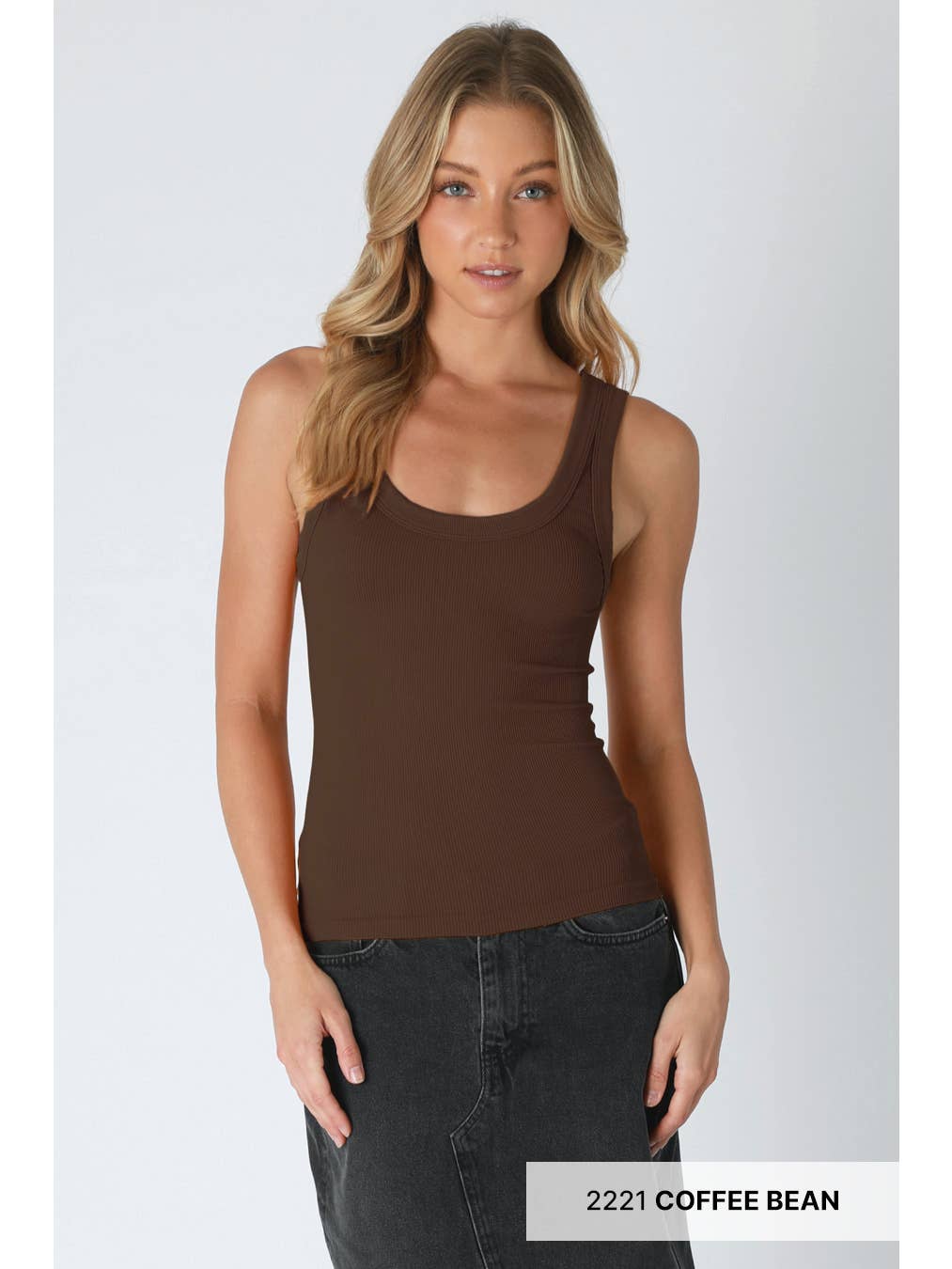 Violet Reversible Ribbed Tank Top