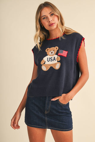 Teddy Bear Sweater Vest