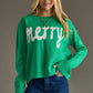 Kelly Green Merry Sweater