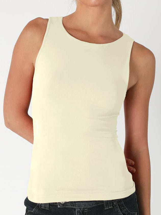 Gianna Clean Boat Neck Tank Top