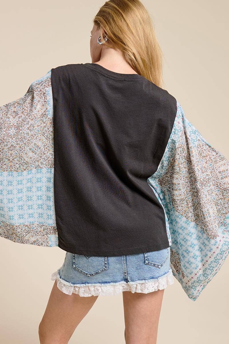 Free Bird Boho Poncho Top