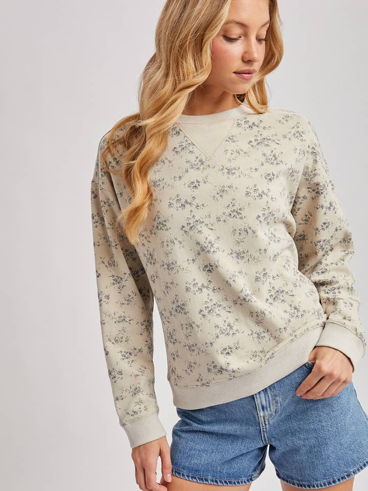 Courtney Vintage Floral Crewneck