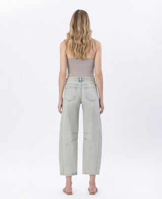 Jess High Rise Barrel Leg Jeans