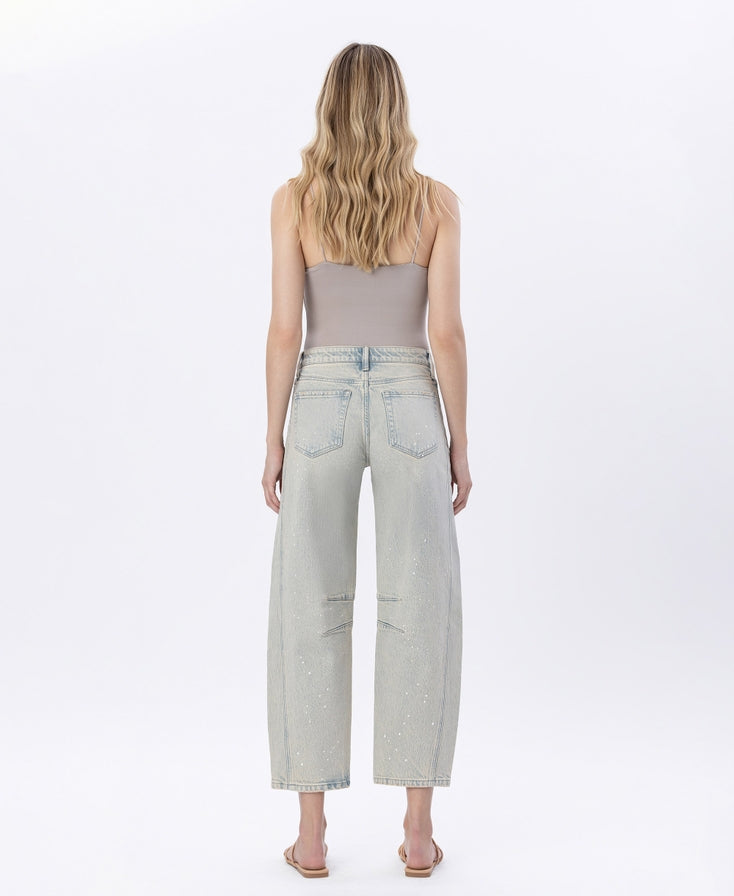 Jess High Rise Barrel Leg Jeans