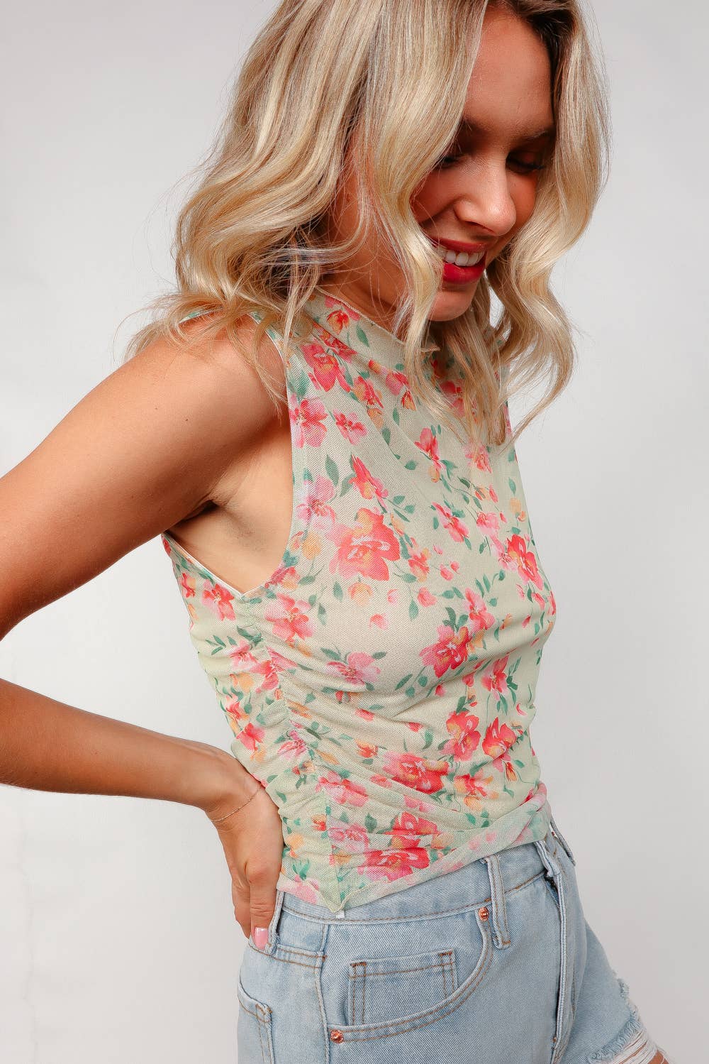 Sunny Sheer Floral Top