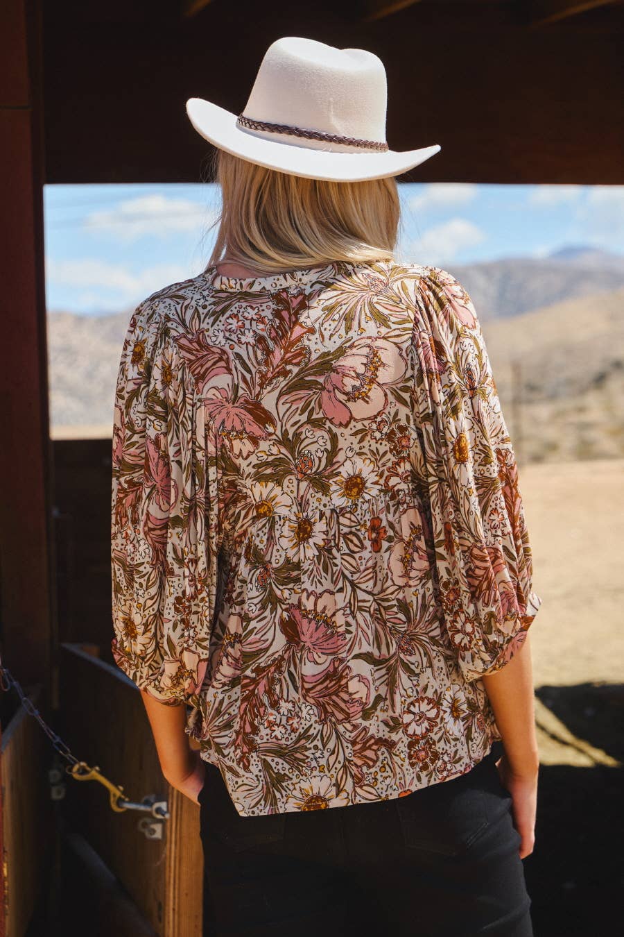 Teri Floral Blouse