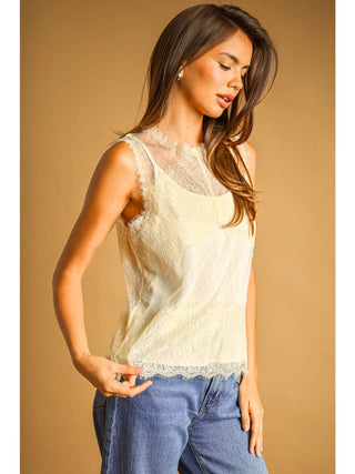 Reese Dot Mesh Top