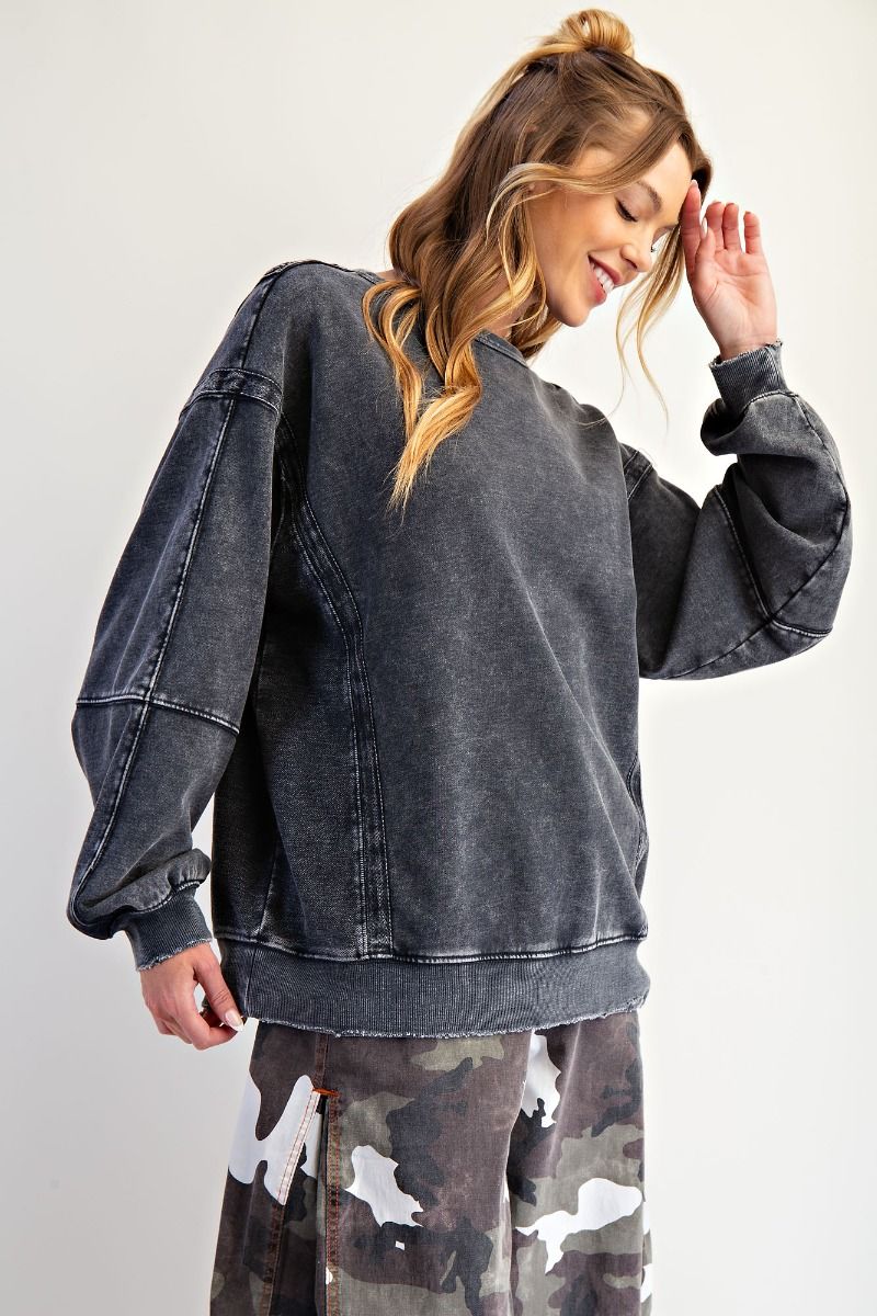Dea Crochet Patch Crewneck