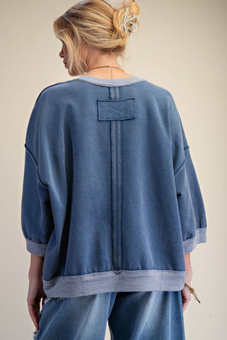 Mila Washed Knit Pullover