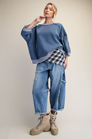 Mila Washed Knit Pullover