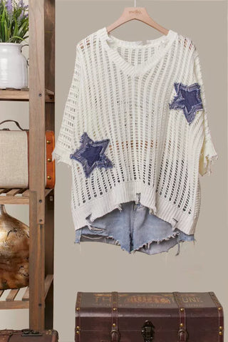 Paloma Star Knit Pullover