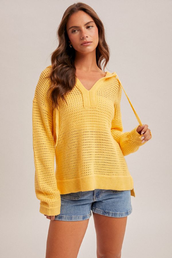 Lottie V-Neck Hoodie