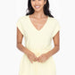 Lemon Brushed V-Neck Romper