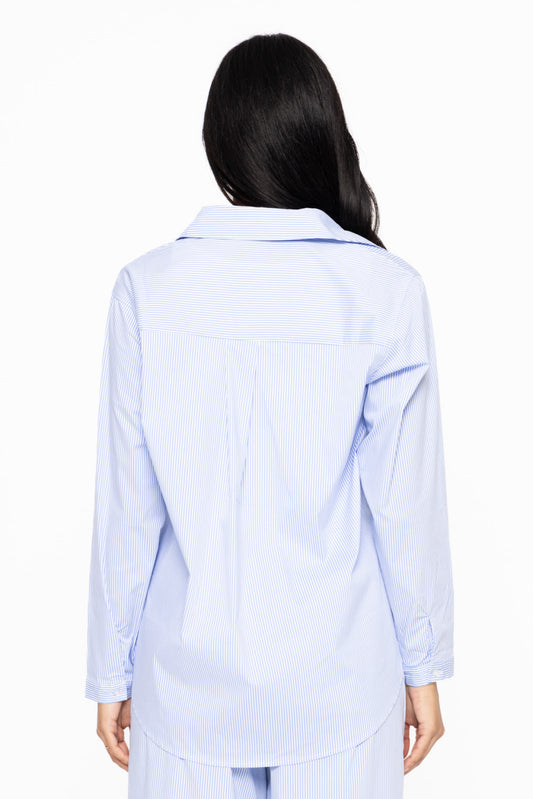 Day at the Office Stripped Button Down