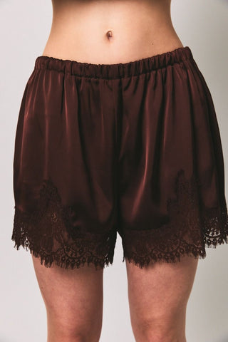 Brin Lace Trim Shorts