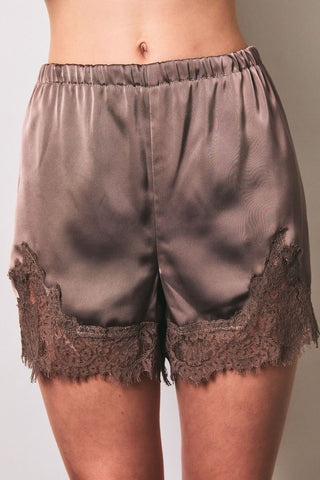 Brin Lace Trim Shorts